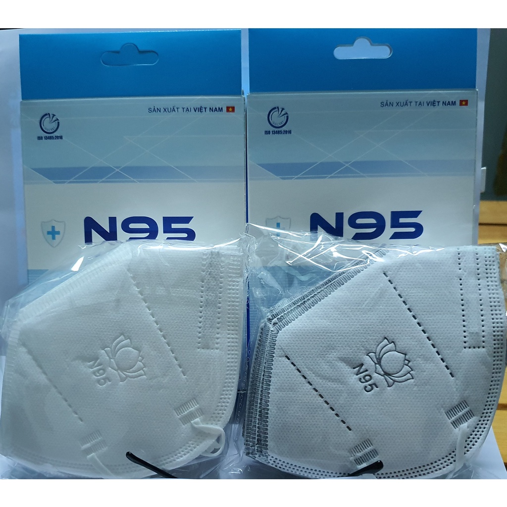 khẩu trang y tế cao cấp 6 lớp N95 Cửu Long Face Mask ( Hộp 10 cái )