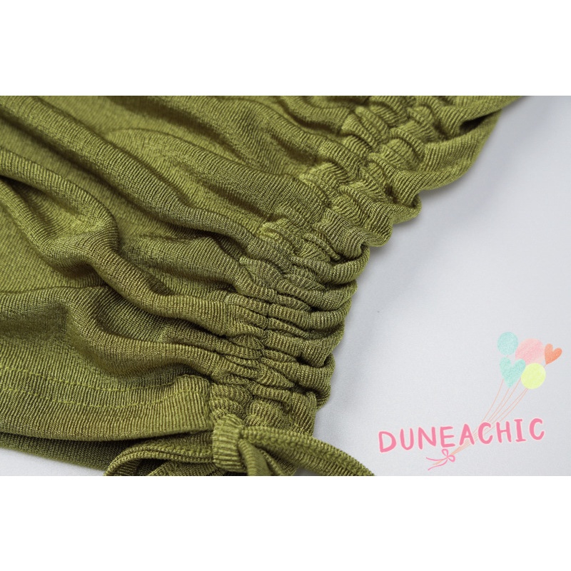 Đầm Dây Rút Hở Lưng Phong Cách Đường Phố Quyến Rũ Cho Nữ