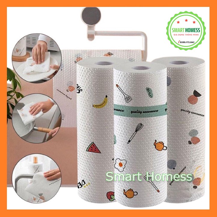 Khăn Lau Siêu Thấm Hình Trái Cây Tái Sử Dụng