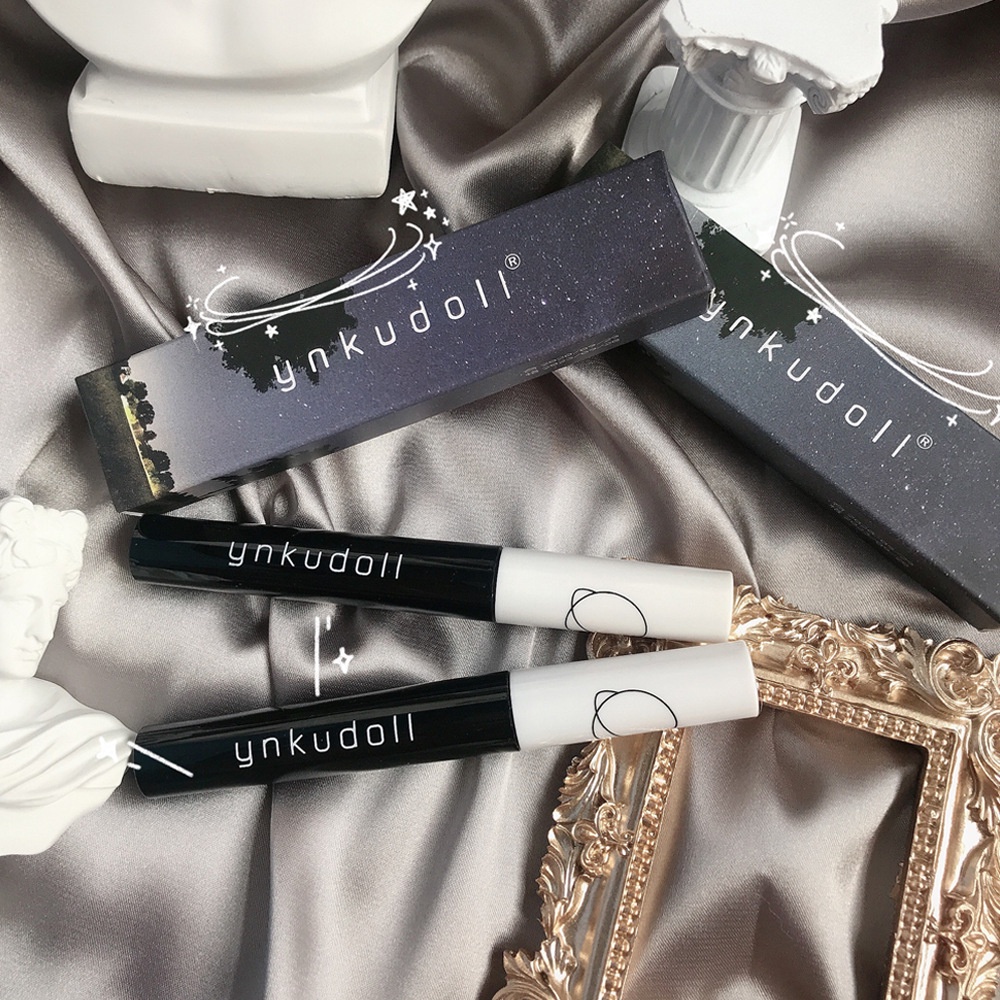 [Hàng mới về] Son kem trang điểm chống nước lâu trôi vỏ màu trắng đen thời trang