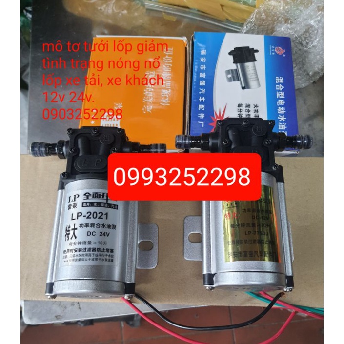 mô tơ tưới lốp 12v,24v . mô tơ bơm nước tưới lốp xe tải lõi đồng xe khách hoặc bình tưới