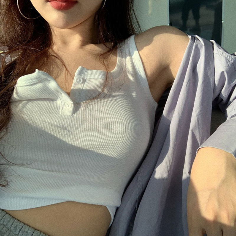 Áo Hai Dây Màu Trơn Thời Trang Cho Nữ