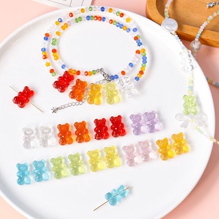 Charm gummy bear jelly xỏ lỗ xuyên charm