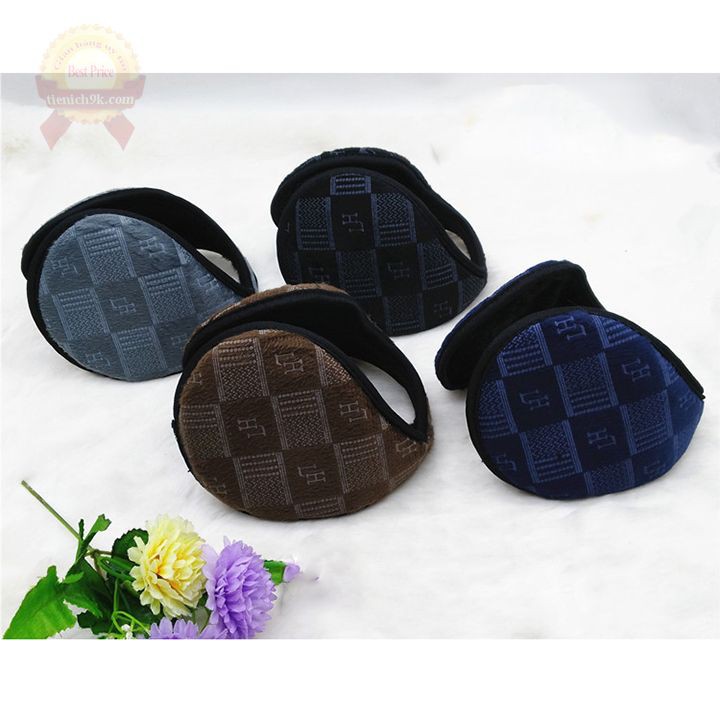 Bịt giữ ấm tai chống gió lạnh mùa đông họa tiết caro cho Nam nữ cao cấp F770SP1