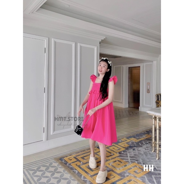 Váy Thô Cánh Tiên Ly Ngực 2 Màu Có Ảnh Thật Kèm Video