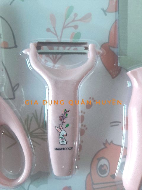 Bộ thớt dao kéo nạo Smart Cook xuất Nhật bb002