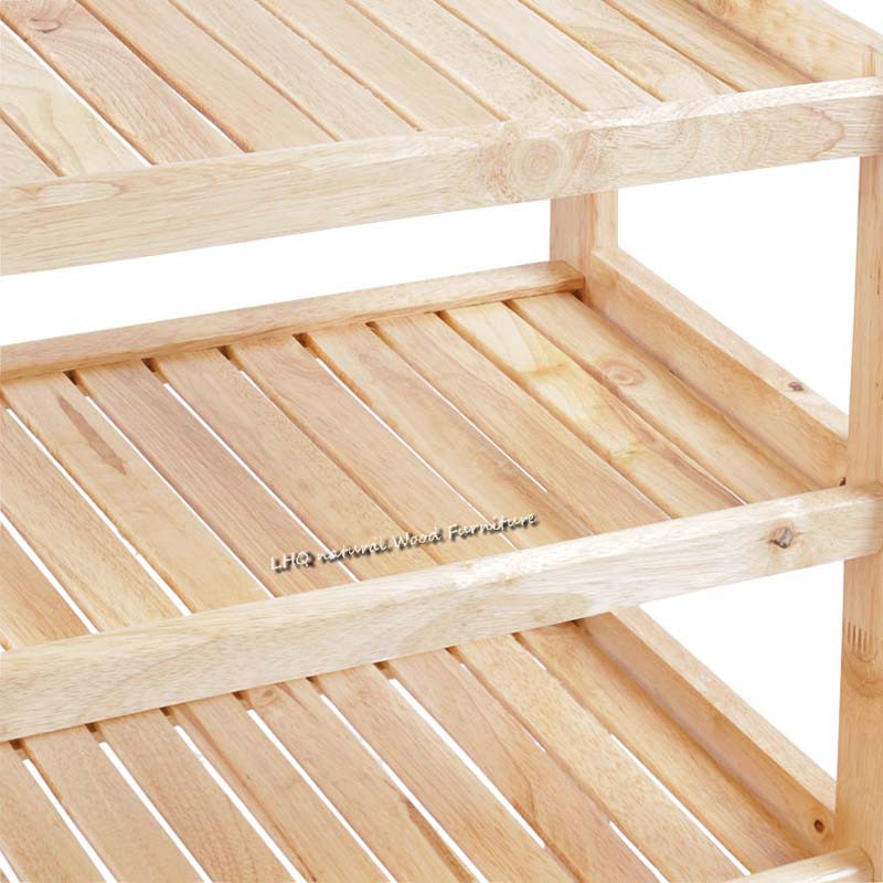 Kệ Giày Gỗ Cao Su 6 Tầng Đầy Đủ Kích Thước Siêu Bền