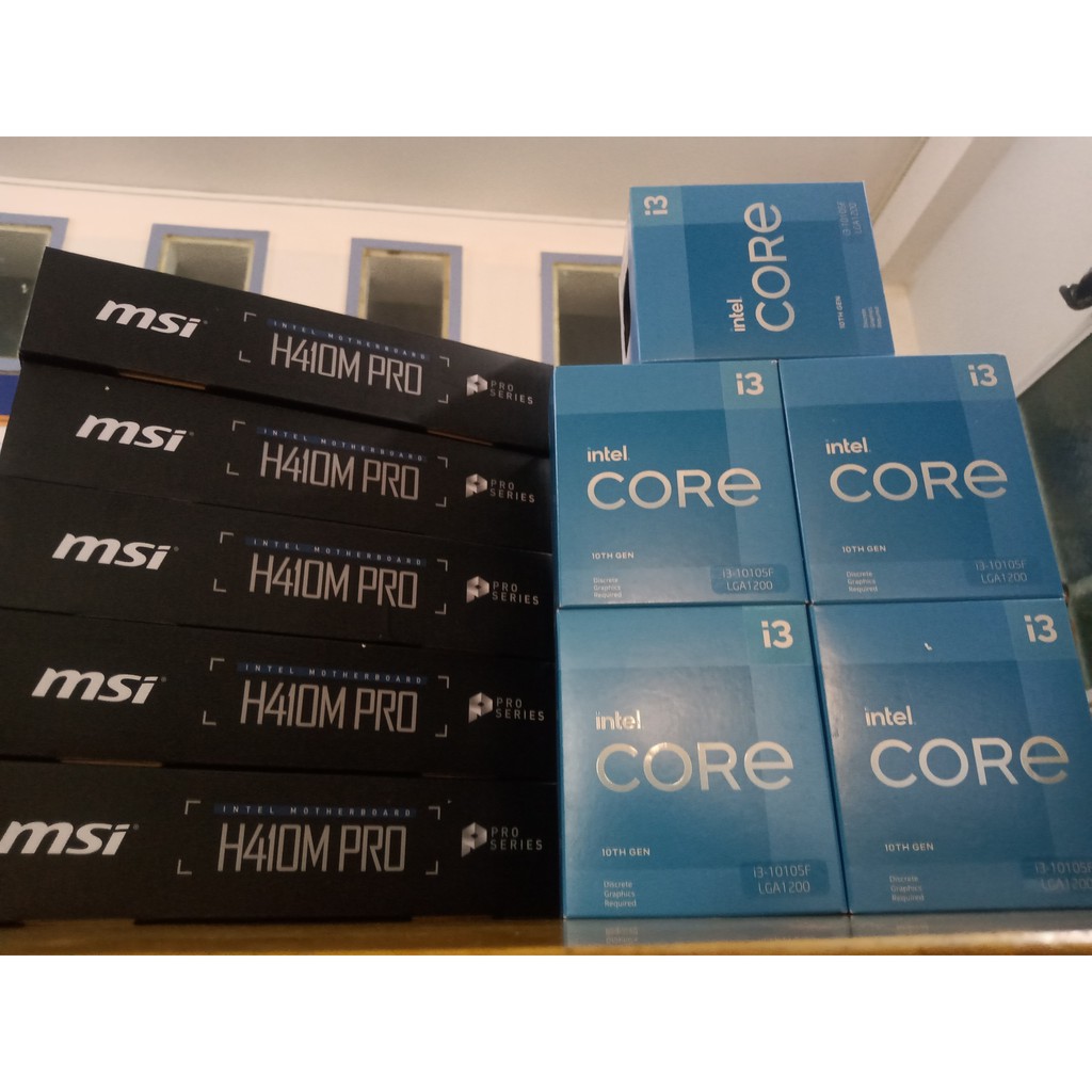 Combo Main ASUS H410M + CPU I3 10105F