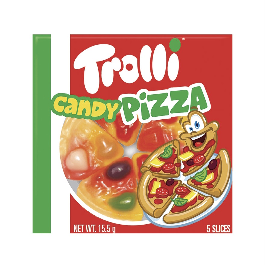 Kẹo Dẻo Trolli Candy Pizza 15,5gr Hộp Vuông 5 Miếng Dễ Thương Ngon Tuyệt - Đức