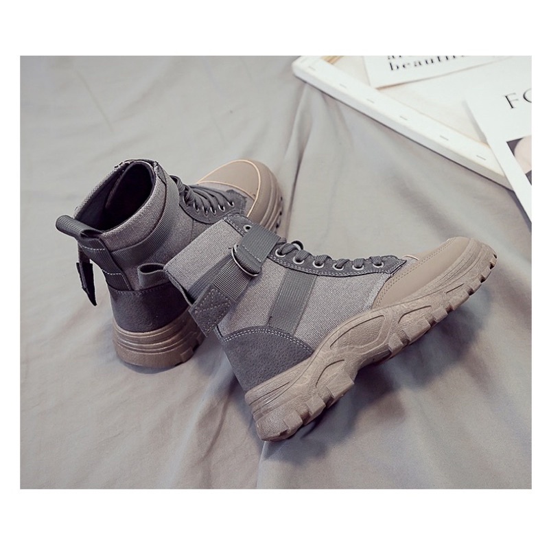 Boots chiến binh cổ lửng siêu chất QC2109