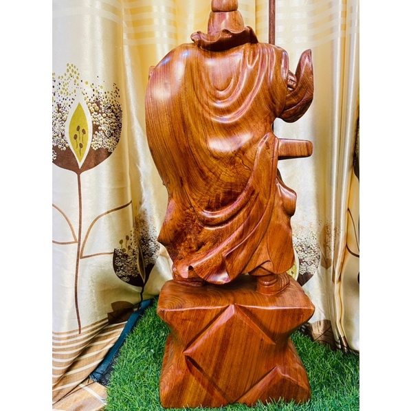 Tượng quan công gỗ hương 60cm