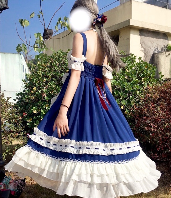 Fullset đầm OP LOLITA Snow White chính hãng