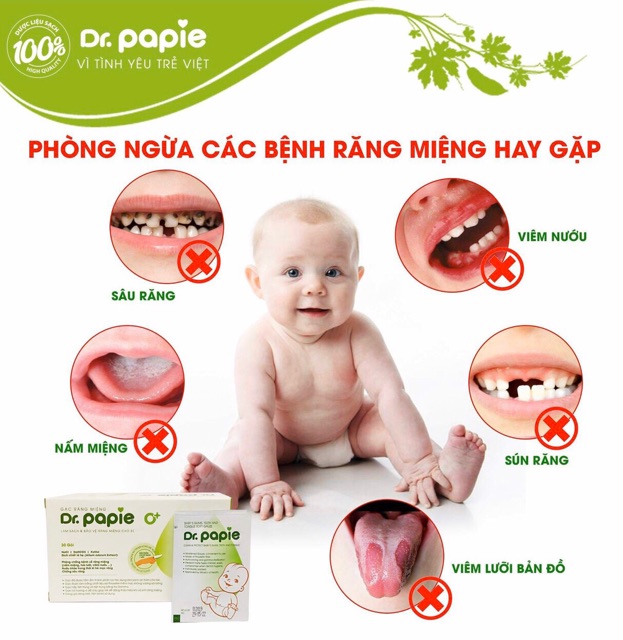 Rơ lưỡi Dr Papie 30 gạc