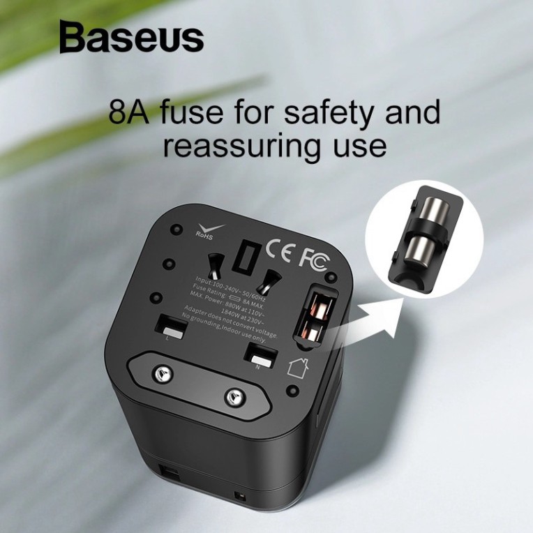 Bộ sạc nhanh du lịch đa năng Baseus Removable 2 in 1 Universal Travel Adapter PPS Quick Charger Edition 18W