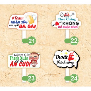 [Hashtag loại dày MS 21-40] Bảng hashtag chụp ảnh đám cưới