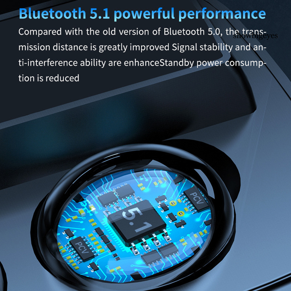 Tai Nghe Nhét Tai Sh-M M9 Tws Kết Nối Bluetooth 5.1 Điều Khiển Cảm Ứng