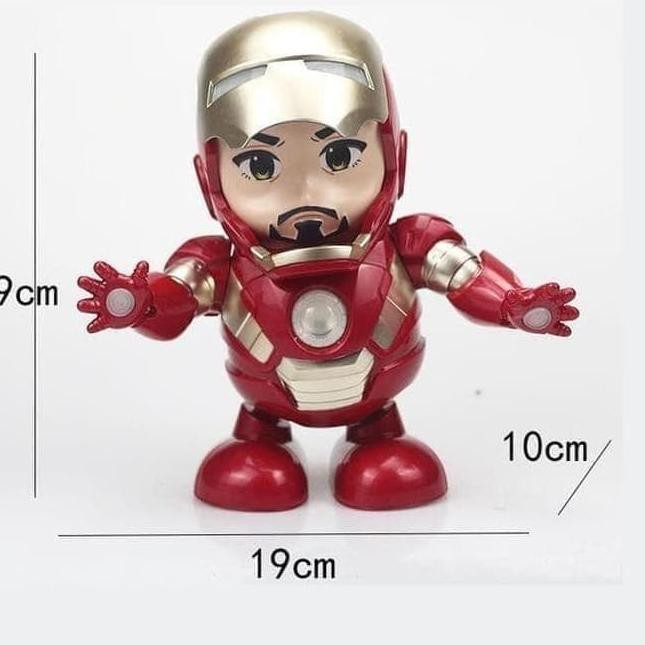 Mô Hình Đồ Chơi Robot Nhảy Múa Ld-500A Iron Man / Led / Dance Hero - M135- Black Wm9