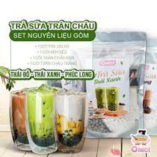Set nguyên liệu pha trà sữa phúc long,khúc bạch