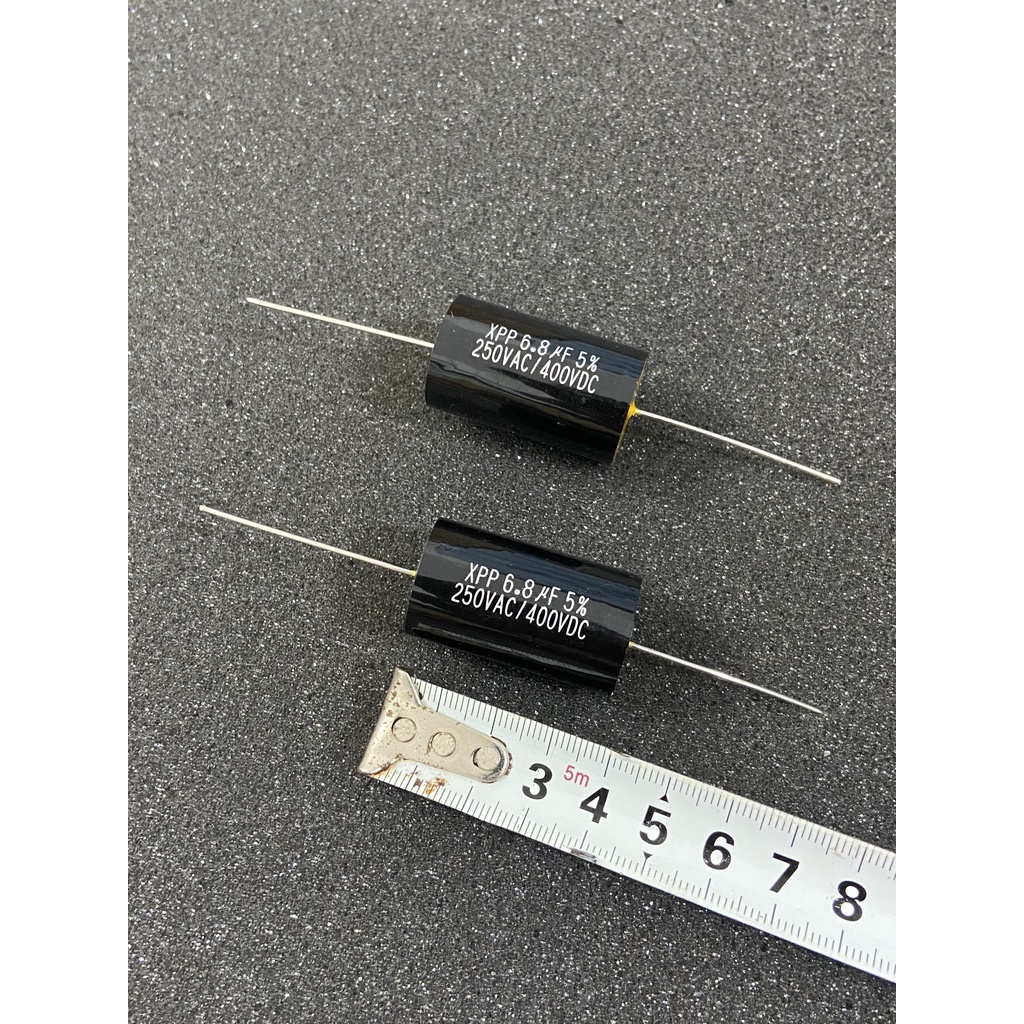 Tụ lọc phân tần cản loa treble 6.8uf 400v hàng cao cấp