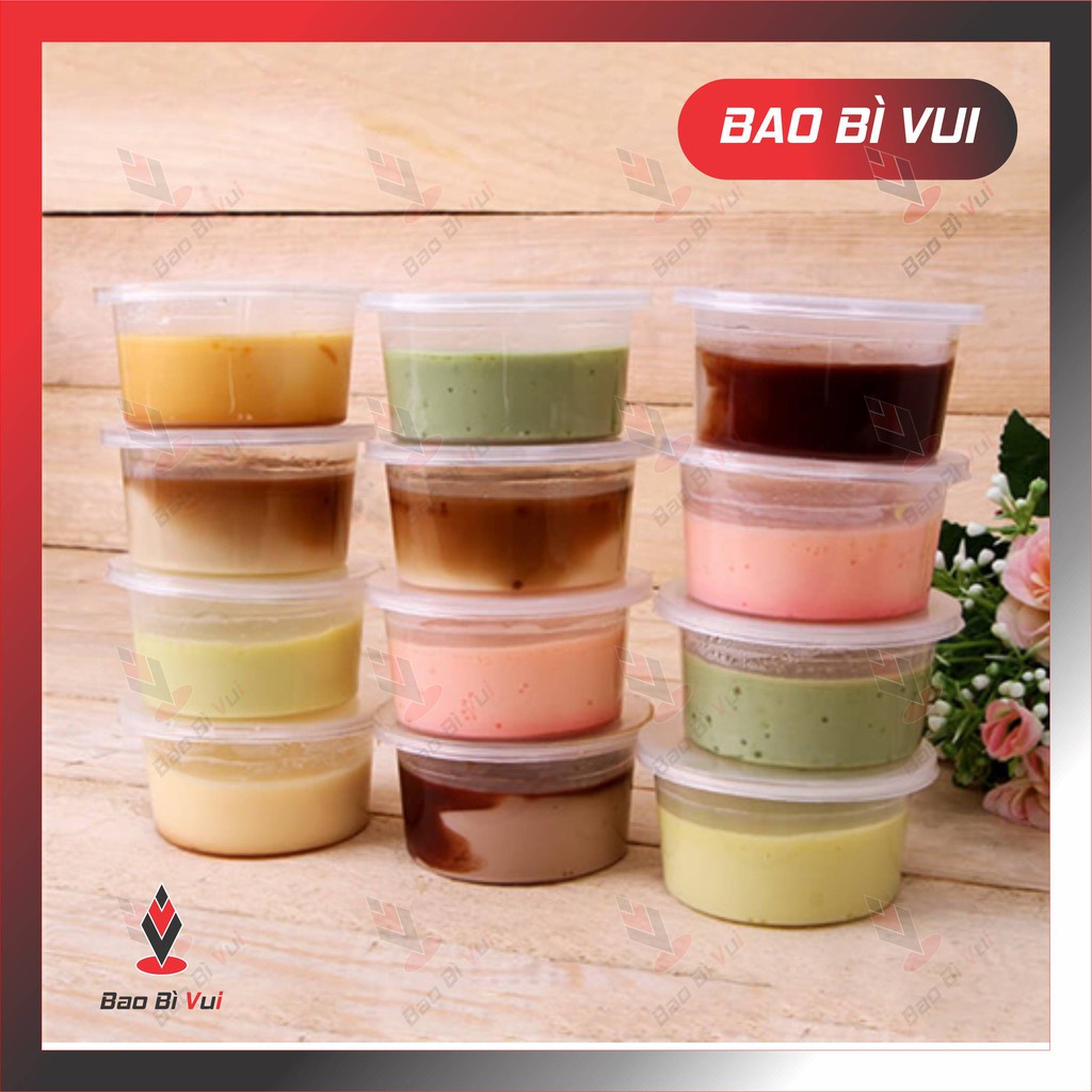 Bộ 50 Hũ làm bánh flan dày dặn