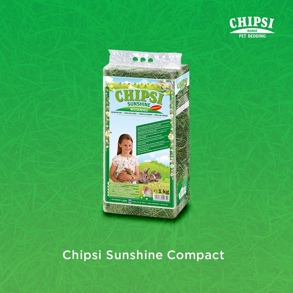 CHIPSI SUNSHINE compact - cỏ dinh dưỡng (thức ăn) cho thỏ, bọ ú (gunea pig), hamster, sóc
