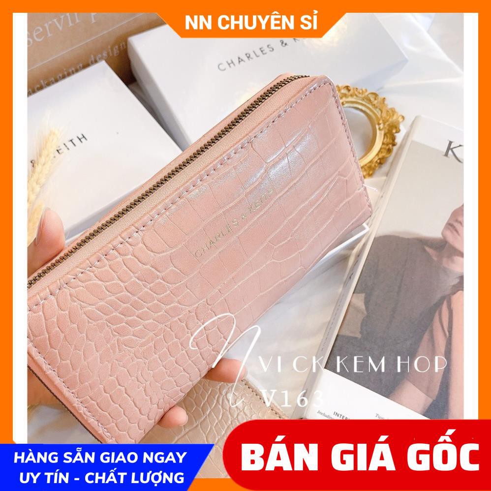 VÍ C&amp;K KÈM HỘP SANG TRỌNG V163 ⚡100% ẢNH THẬT⚡