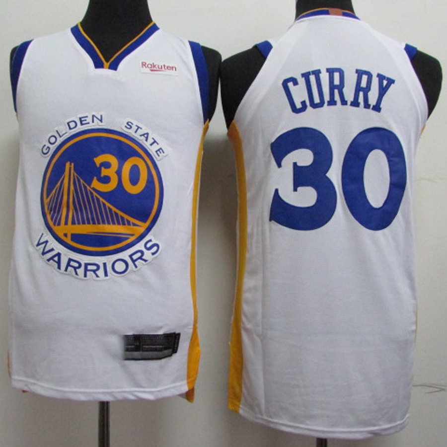 Áo Bóng Rổ Thêu Họa Tiết Golden State Warriors số 30 Stephen Curry Thời Trang Năng Động