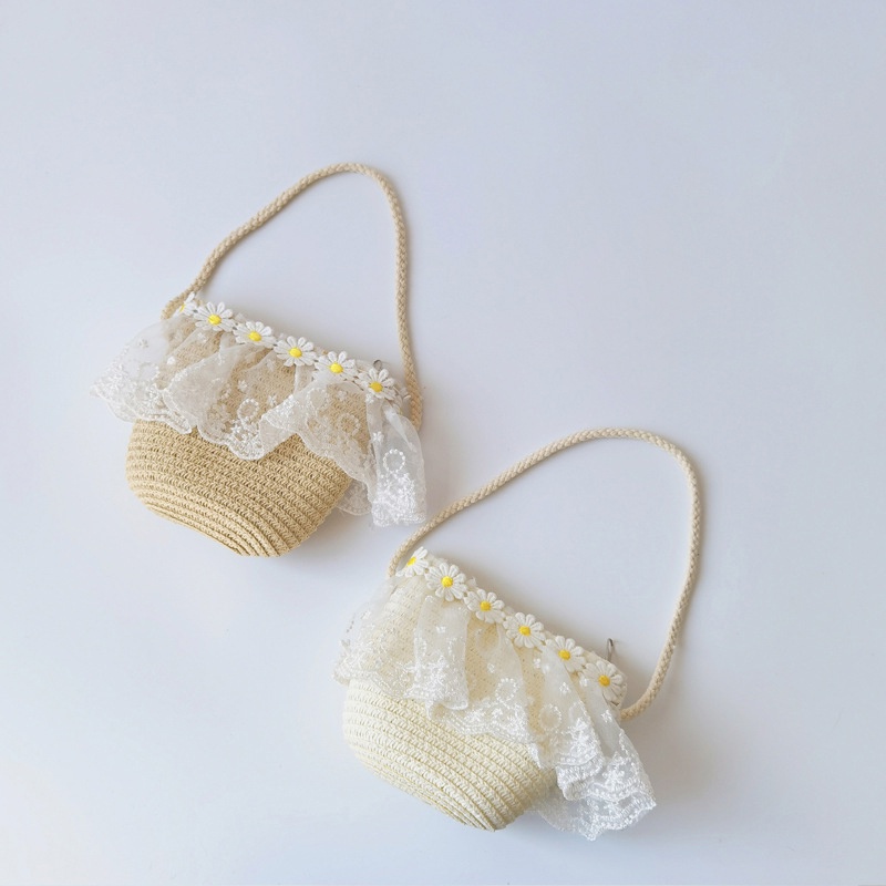Túi cói Hình Hoa Cúc Cho Bé