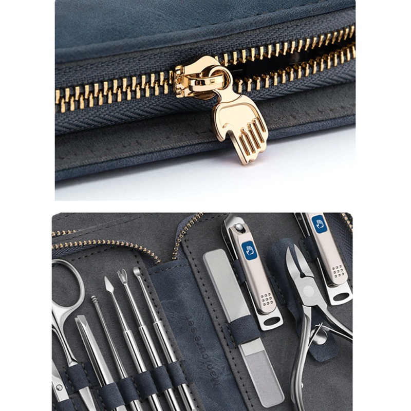 Bộ Dụng Cụ Chăm Sóc Móng Chuyên Nghiệp YOUYO Kèm Túi Da Đựng Tiện Lợi