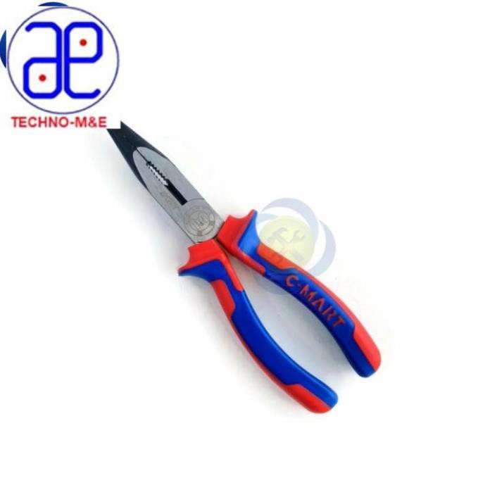 Kìm nhọn cán xanh đỏ C-Mart B0153-7 175mm 7inch RẺ HƠN HOÀN TIỀN