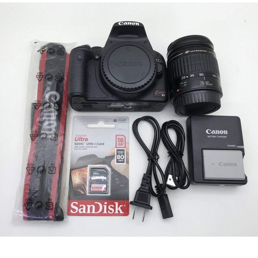 Bộ máy ảnh canon 500D kèm ống kính 28-80 usm 95% | BigBuy360 - bigbuy360.vn