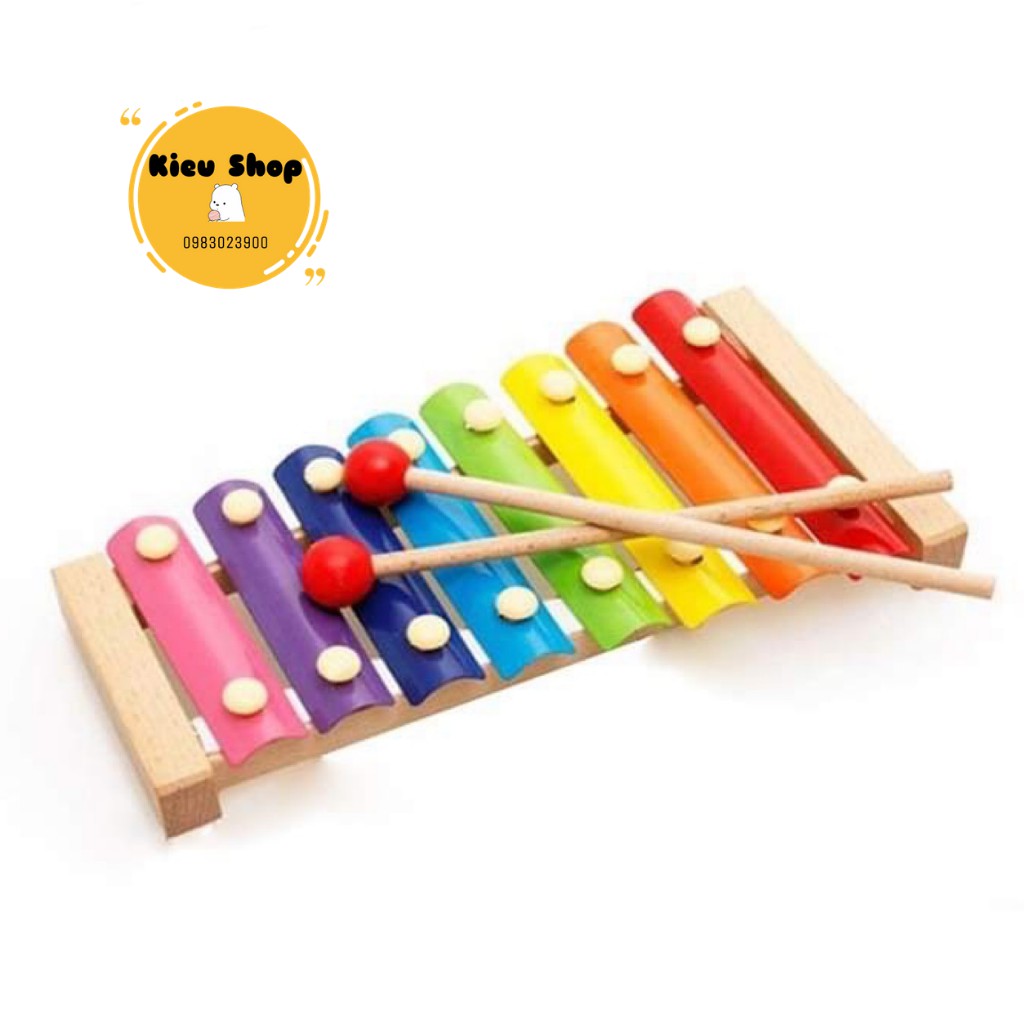 Đồ chơi gỗ tạo âm thanh tiếng đàn cho bé phát triển các giác quan