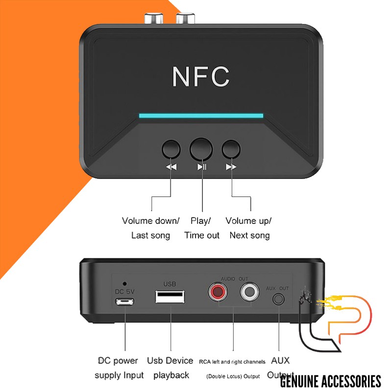 Thiết bị nhận Bluetooth không dây (5.0) BT200 - Bluetooth Reciver 5.0 BT200