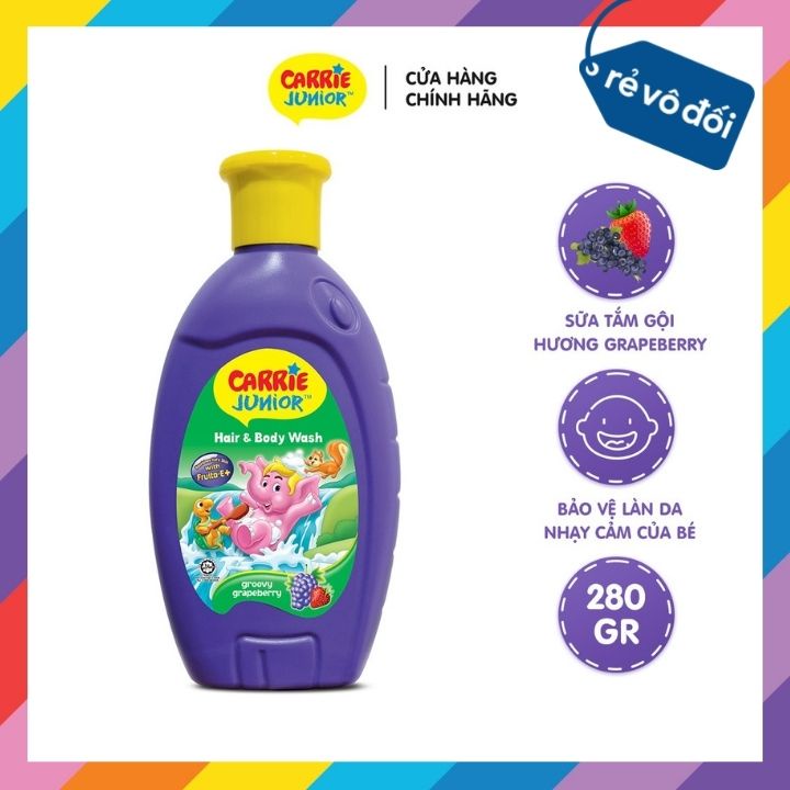 Sữa tắm gội toàn thân cho bé Carrie Junior - Malaysia