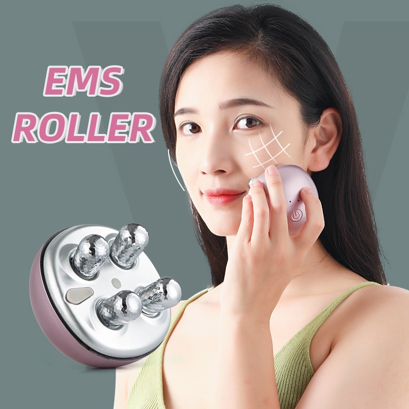 Dụng cụ lăn massage FOREVERLILY 3D EMS hỗ trợ nâng cơ toàn thân săn chắc khuôn mặt