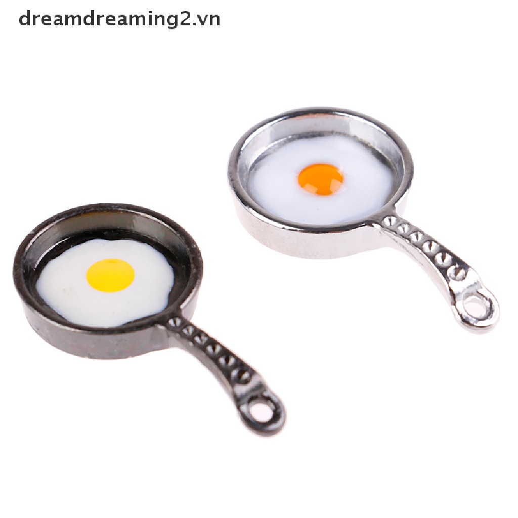 Chảo chiên trứng kim loại mini dành cho nhà búp bê