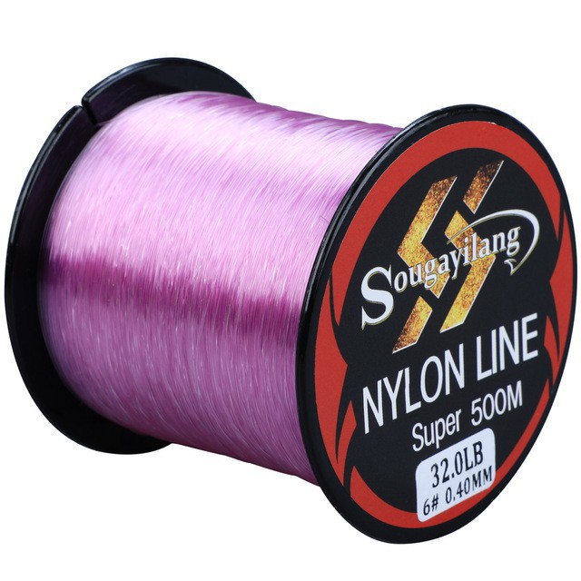  Cuộn dây câu cá Sougayilang sợi nylon nhỏ mịn 11-36.3lb 500M tiện lợi