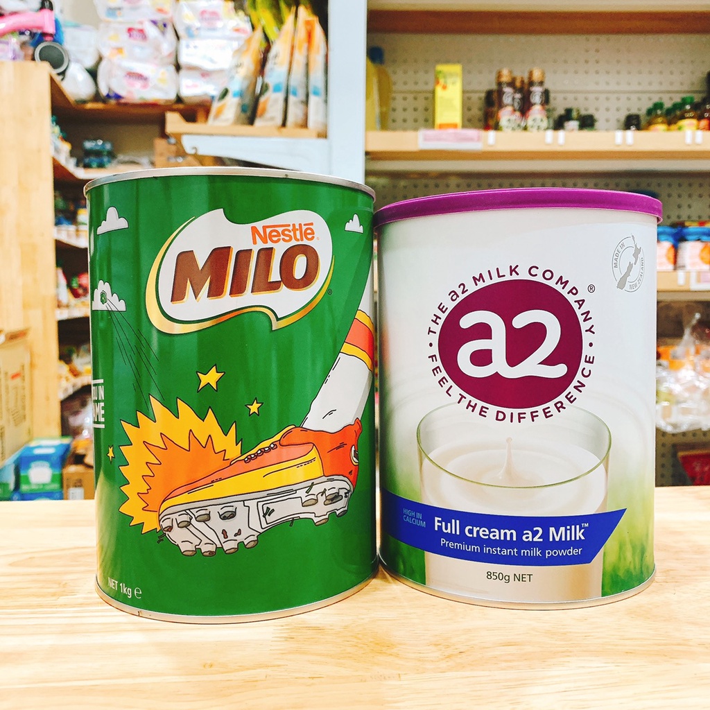 Sữa tươi A2/milo Úc milk Full Cream Hộp 850g Phiên bản giới hạn