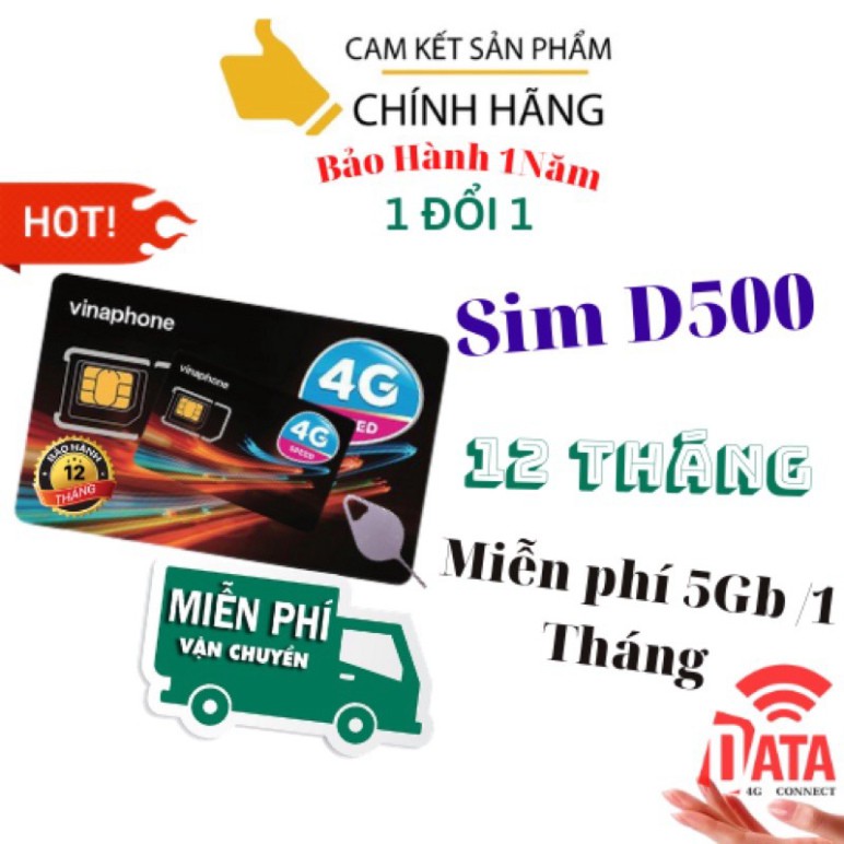 SIM 4G - VD89 1Năm ( DATA + Gọi MIỄN PHÍ +CẢ NĂM ) 2GB/Ngày Không Cần Nạp Tiền - Nhiều gói lựa chọn - Bảo Hành 12 Tháng