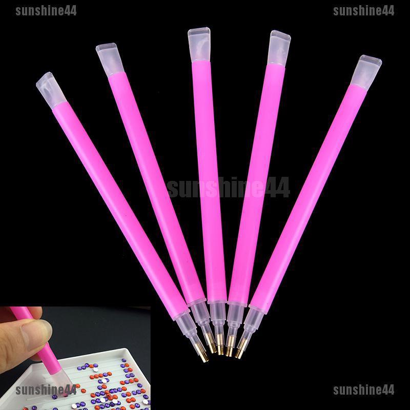 Set 5 Bút Hai Đầu Đính Đá Trang Trí Móng Nghệ Thuật