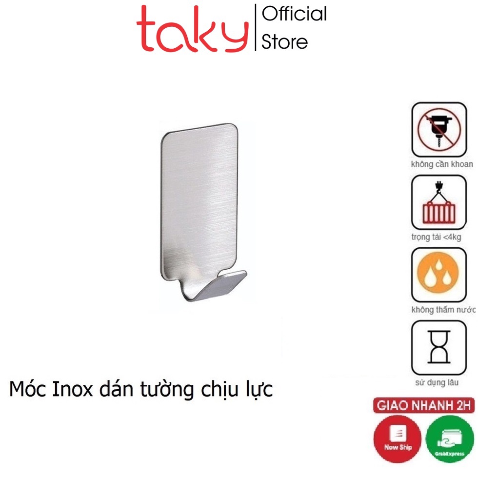 Móc Inox - Taky, Dán Tường Siêu Dính, Treo Đa Năng, Treo Đồ Tiện Dụng Dán Khắp Nơi Bạn Muốn - 2002