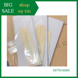Combo 50 tờ giấy và 2 que gỗ wax lông