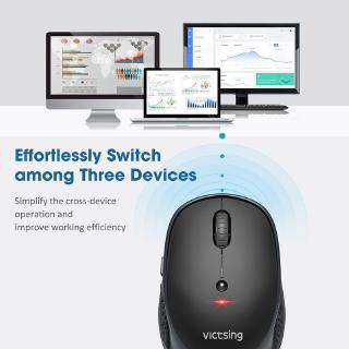 VicTsing PC254 Wireless Mouse 2400DPI Adjustable Bluetooth Mouse 2.4Ghz USB Optical Mice