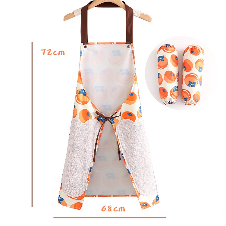 Tạp Dề Chống Thấm Nước Và Dầu Thiết Kế Đơn Giản Tiện Dụng Cho Nhà Bếp