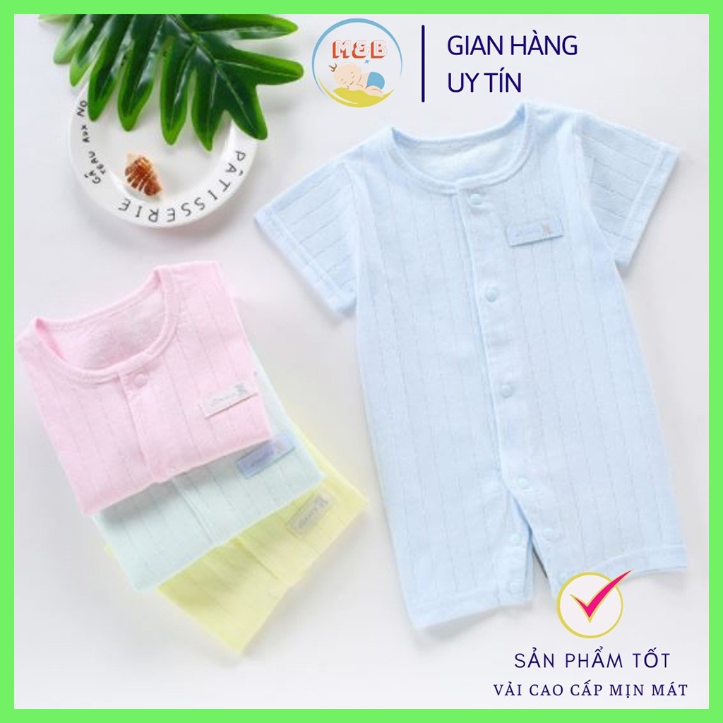 Bodysuit cho bé bộ body đùi cho bé trai gái sơ sinh cộc tay Cao Cấp Thoáng Mát quần áo sơ sinh Cực Đẹp từ 3-12kg - BDC11