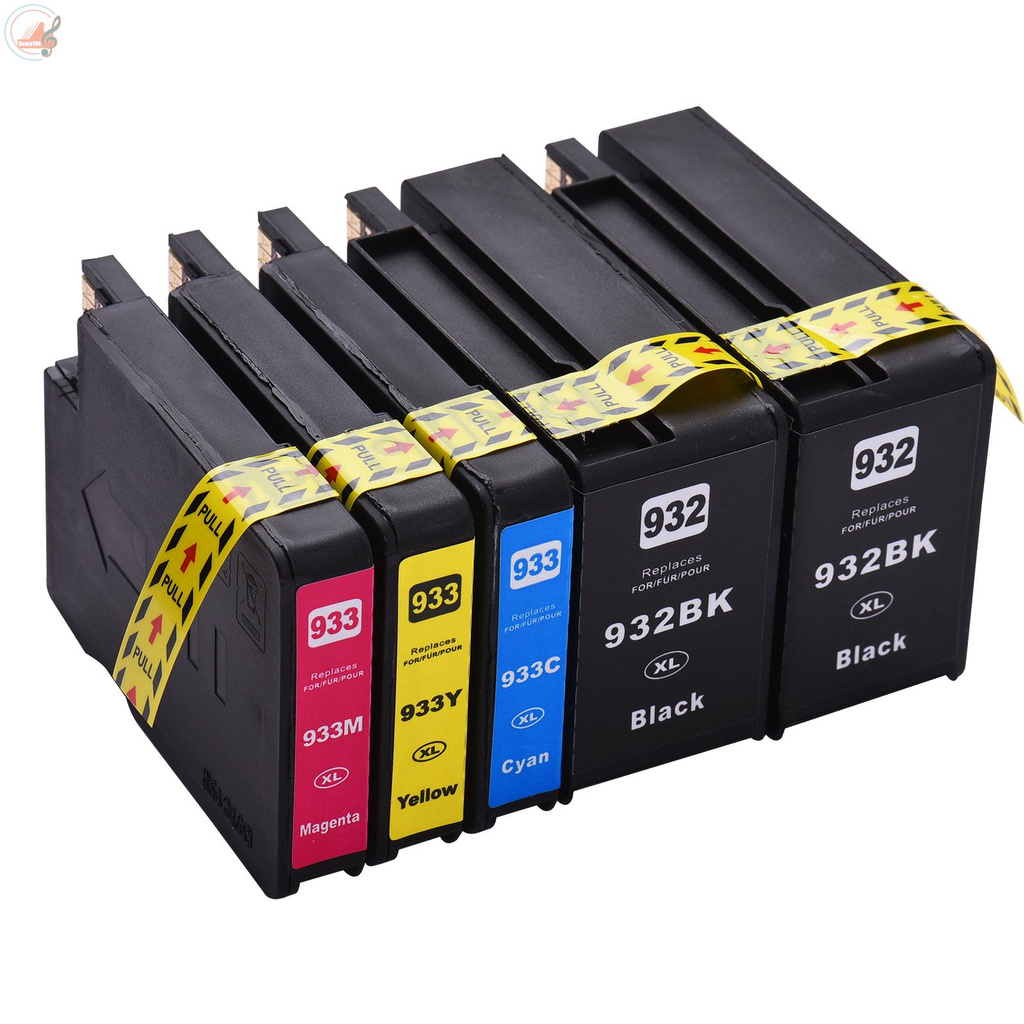 Aibecy Compatible Ink Cartridge Replacement for 932 933 932XL 933XL High Yield Compatible with HP Officejet 6100 6600 6700 7110 7612 7610 7510 Printer 5-Pack (2 Black, 1 Cyan, 1 Magenta, 1 Yellow)