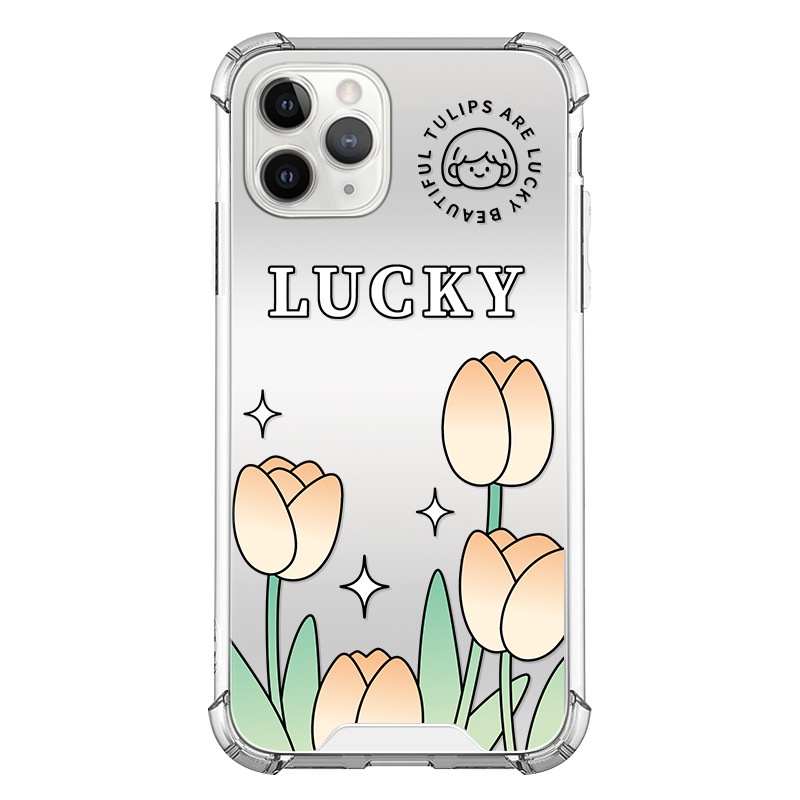 Ốp Điện Thoại Tráng Gương Họa Tiết Hoa Tulip Cho Iphone 6/6splus/7/7plus/8/8plus/x/xr/xs/11/12/13/pro/max/plus/promax 13