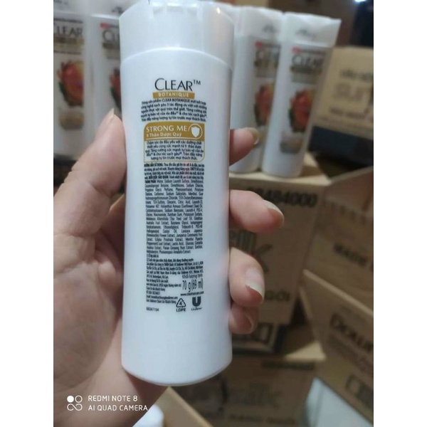 (70gr) Clear Thảo Dược Quý và Clear Men 3in1 tắm gội dưỡng: Bạc Hà và Active