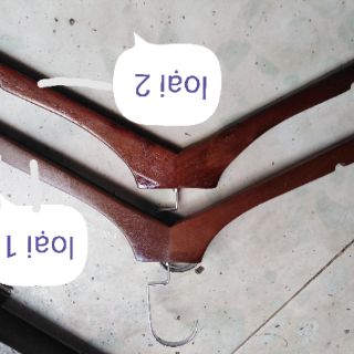 Móc áo gỗ nâu combo 10 cây