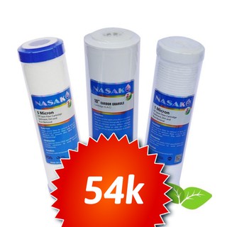 Bộ lõi lọc nước nasako số 1-2-3 chính hãng lắp được cho các máy lọ nước ro